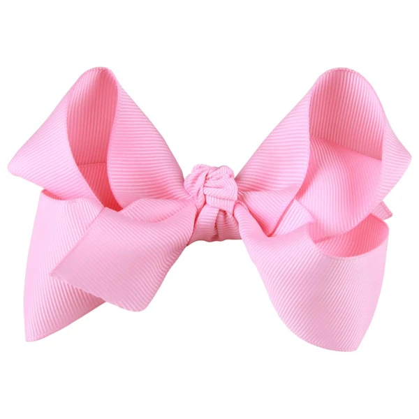 Laço de Cabelo - Rosa Bebê Liso
