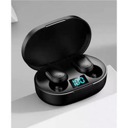 Fone De Ouvido Sem Fio E6s e A6s Bluetooth 5.0  Tws Preto