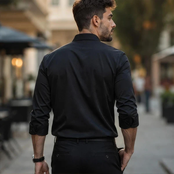 [LEVE 5 PAGUE 3] Camisa Masculina Valen Executive em Elastano Premium (Elegância de Homem Alfa)