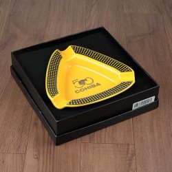 Cinzeiro para 3 Charutos de Cerâmica 50 Anos Cohiba - Amarelo