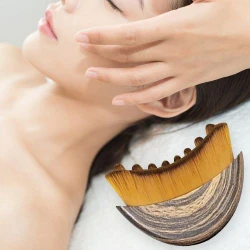 Kit com 2 Escovas Faciais para Drenagem Linfática e Skincare
