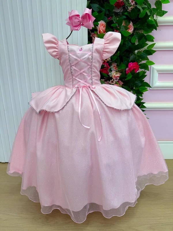 Vestido Fantasia Luxo - Inspiração Princesas 