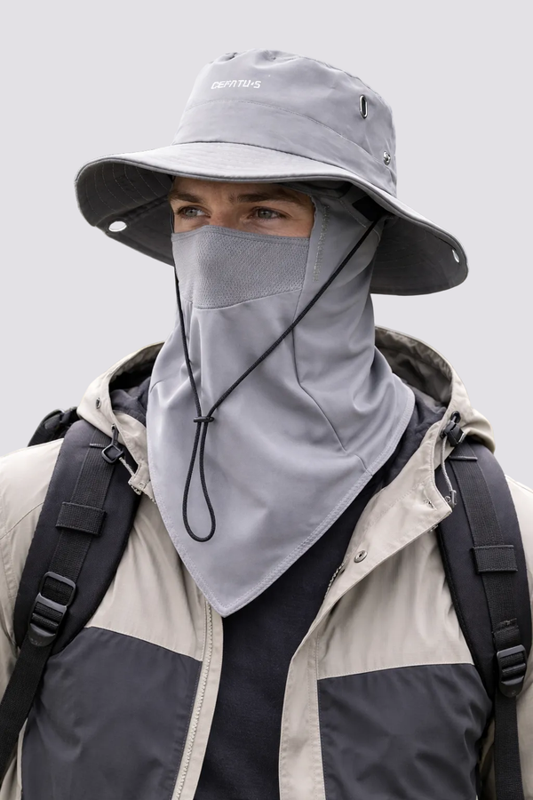 Chapéu Explorer UV40+ com Proteção Facial e de Pescoço
