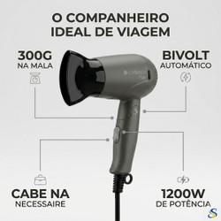Secador Cadence Plié SEC190 Dobrável 1200W Bivolt 