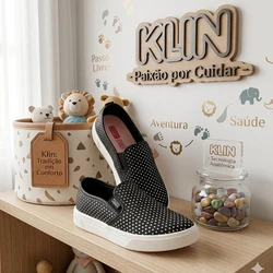 TENIS INFANTIL MOON 126 KLIN PRETO 226032