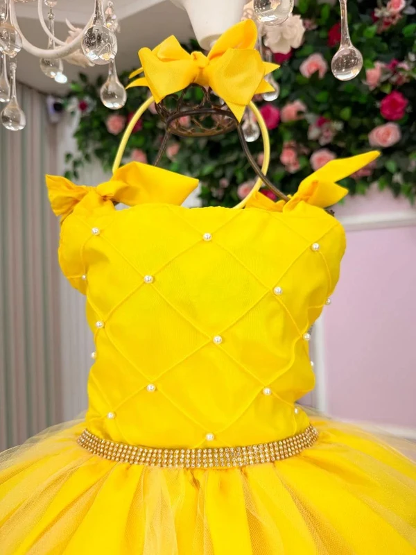 Vestido Luxo - Amarelo 