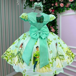 Vestido Temático Luxo - Princesa Tiana 