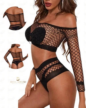 Conjunto Cropped Arrastão 