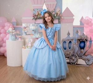Vestido Fantasia Longo - Cinderela 