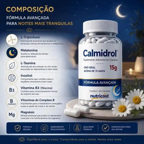 Calmidrol - Reconquiste a paz que a rotina agitada te tirou. - Kit com 2 frascos