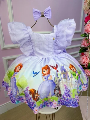 Vestido Temático Lavanda - Princesa Sofia 