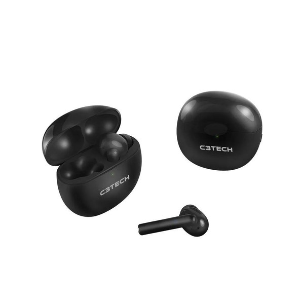 Fone Bluetooth C3Tech EP-TWS-60BK 5.1 TWS – Preto