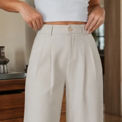 [LEVE 3 PAGUE 2] Calça Feminina Helena em Seda Gelo e Elastano (Elegante, confortável e irresistível!)