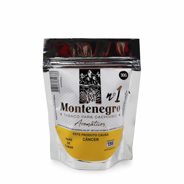 Fumo para Cachimbo Montenegro Aromaticos N1 - Pct (30g)