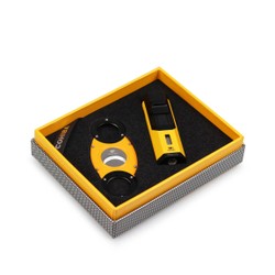 Kit Cohiba Anniversary - Cortador Metal e Isqueiro (3 chamas)
