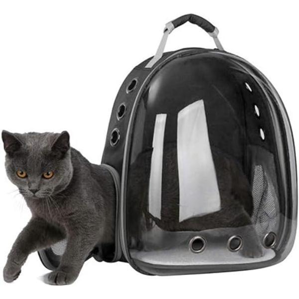 Mochila Pet Para Transporte De Cães E Gatos Visão Panorâmica