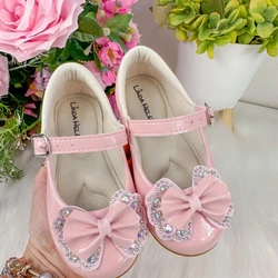 Sapatilha Flor Di MIla - Rosa Lacinho Strass