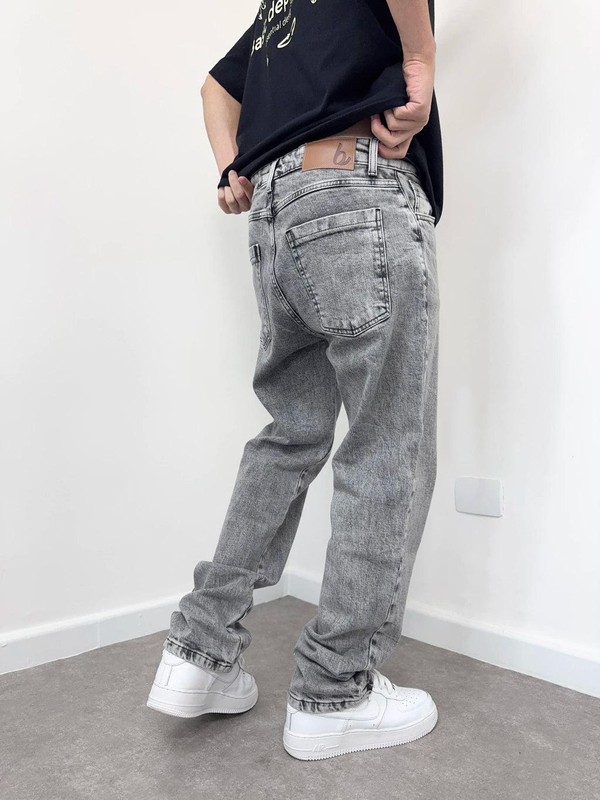 Calça Jeans Reta Vintage Brothers Estonada