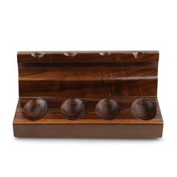 Porta 4 Cachimbos em Madeira