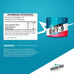 DRY -9 MELANCIA - DIURÉTICO  -150G - SHARK PRO