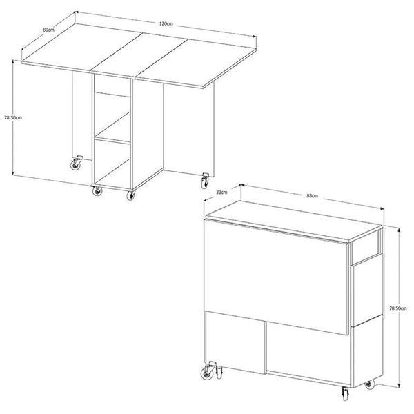 Mesa Dobrável Jade
