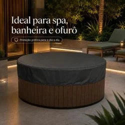 Capa Impermeável Redonda para Hidromassagem Banheira ou Spa