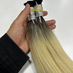 Cabelo Vietnamita Loiro Raiz Escura 75cm - 100gr