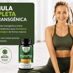 Suplemento Super Imune Plus 490 mg - 10 mg de Própolis + Vitaminas e Minerais Essenciais Premium - 60 Cáps.