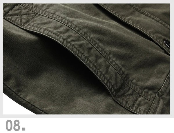 Jaqueta Militar Masculina Plus Size M-6XL - Algodão e Poliéster