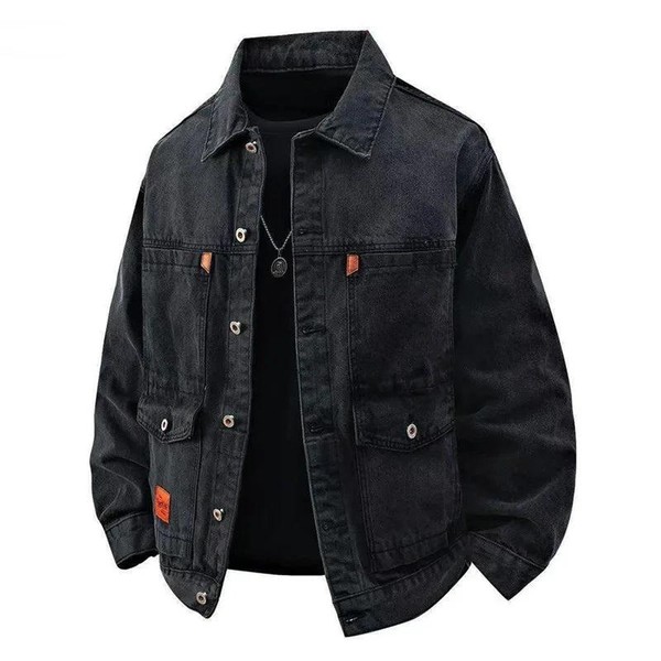 Jaqueta Jeans Masculina Marenzzo Loose Fit Resistente
