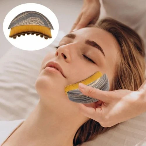 Kit com 2 Escovas Faciais para Drenagem Linfática e Skincare