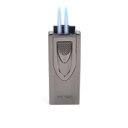 Isqueiro Maçarico Honest 724 - Chumbo (2 Chamas)