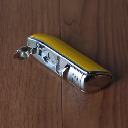 Kit Cohiba - Cortador Metal e Isqueiro (3 chamas)