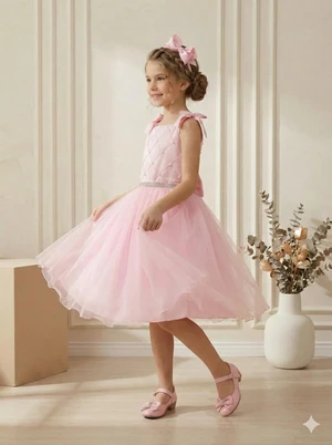 Vestido Luxo - Rosa Bebê