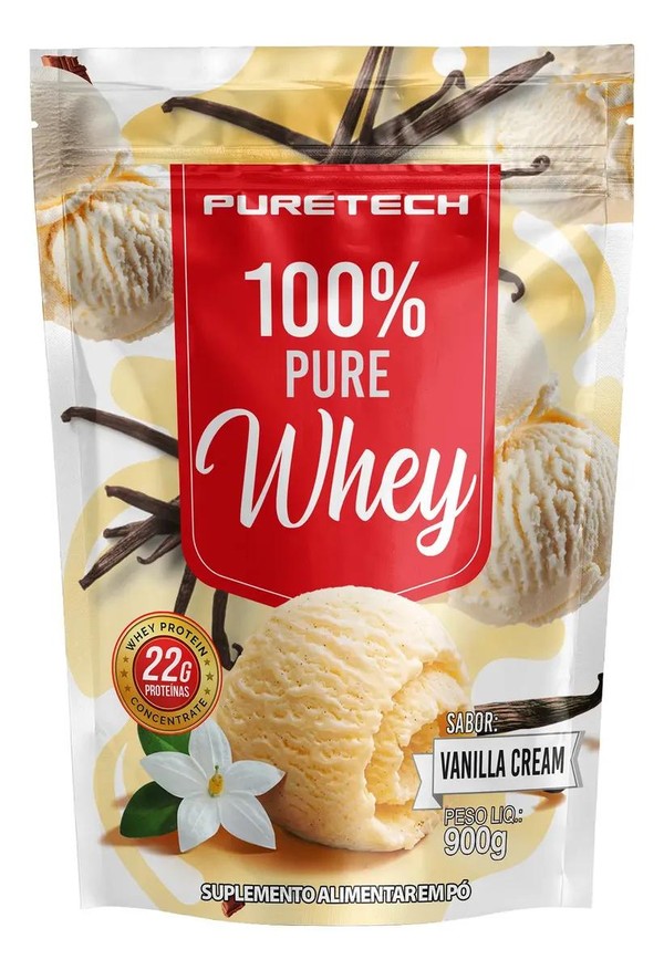 WHEY PROTEIN 100% PURE - 900G - PURETECH