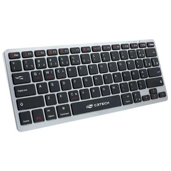 Teclado C3Tech K-BT50BK Bluetooth Recarregável