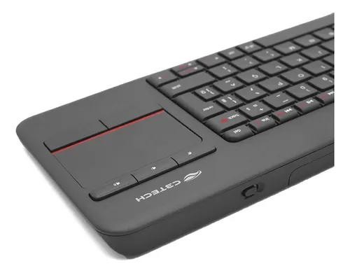 Teclado Multimídia C3Tech WT200BK Sem Fio 2.4GHz ABNT2 com Touchpad