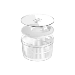 Kit organizador e secador de saladas Ou 5,5L Linha Clear Fresh