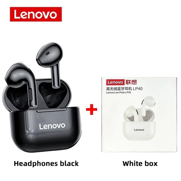 Fone De Ouvido Bluetooth Lenovo LP40  Sem Fio Com Microfone Superb Bass Para Jogos Esportivos