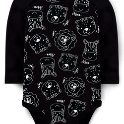KIT BODY BEBÊ 5 PEÇAS RIBANA ZEBRA