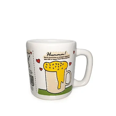 Caneca em Cerâmica Bolo (250ml) - Amarelo