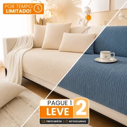 [PAGUE 1, LEVE 2] Kit Modern - Capa em Chenille com Escudo Anti-Manchas e Anti-Odor + 2 Almofadas de Brinde