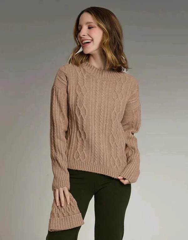 Blusa Trançada Varena De Inverno Velour