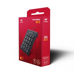 Teclado Numérico C3Tech KN-12BK USB