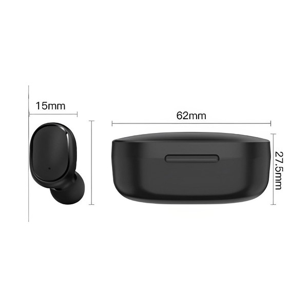 Fone E6s: Bluetooth 5.0 TWS com Status de Bateria e Carregamento sem Fio