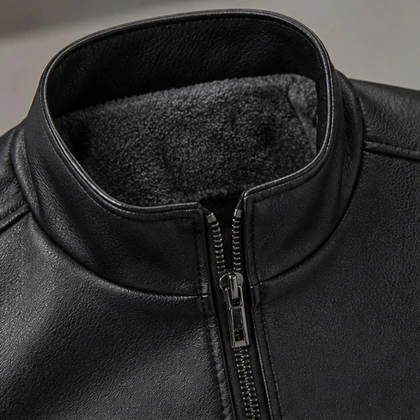 [LEVE 2 PAGUE 1] Jaqueta Masculina Vossler em Couro Legítimo Premium +BRINDES: Relógio, Cinto e Carteira