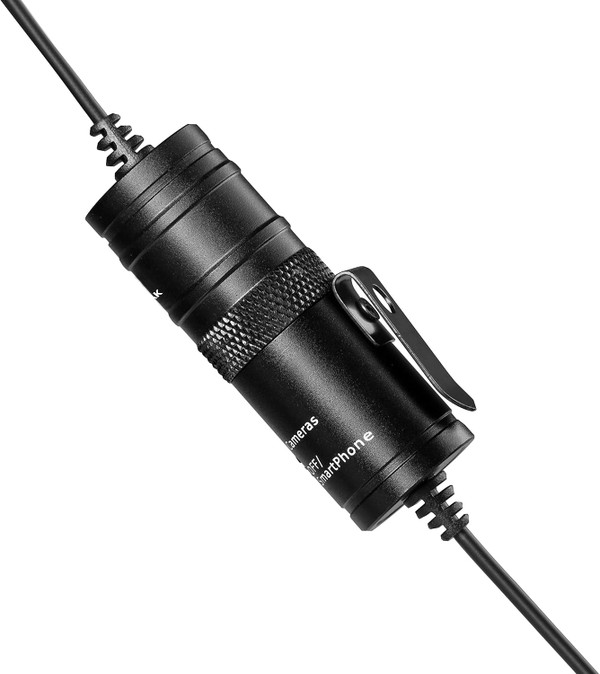 Microfone De Lapela Boya BY-M1 Condensador Omnidirecional - BY-M1