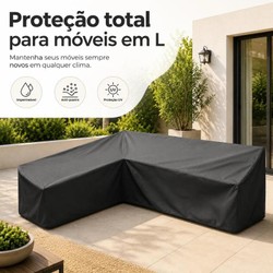 Capa Impermeável para Sofá em L