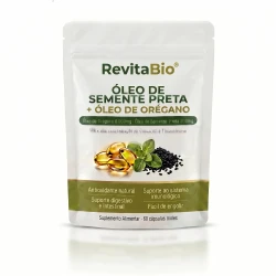 RevitaBio® — Óleo de Orégano 6.000mg + Semente Negra | Desincha, Fortalece a Imunidade e Restaura o Intestino