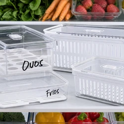 KIT ORGANIZADOR DE GELADEIRA CLEAR 4 UN
